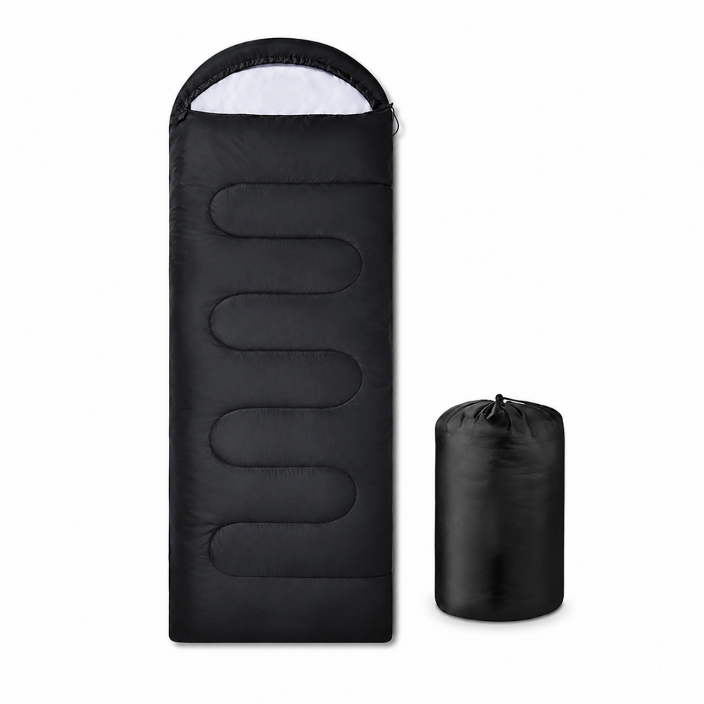 Portable Sleeping Bag – Lightweight Black Camping & Travel Sleeping Bag