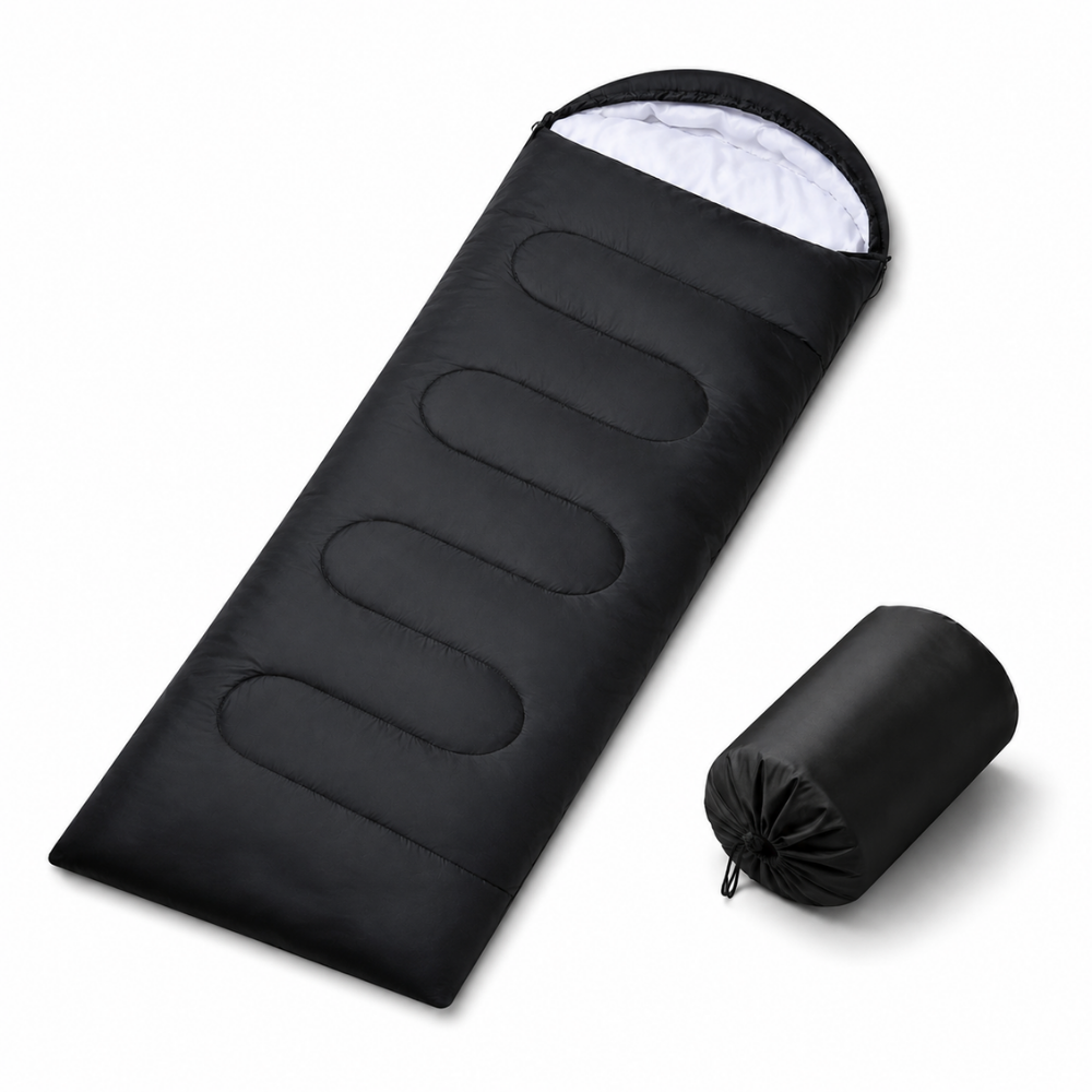 Portable Sleeping Bag – Lightweight Black Camping & Travel Sleeping Bag