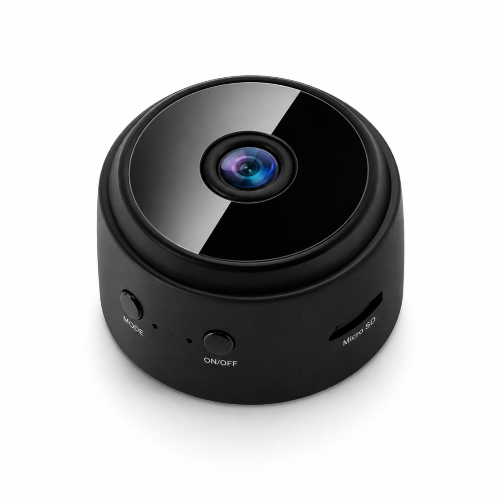 Mini HD Security Camera – Compact Indoor Camera with MicroSD Recording